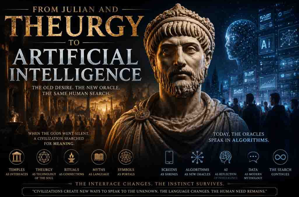 When the Gods Went Silent — From Julian and Theurgy to Artificial Intelligence