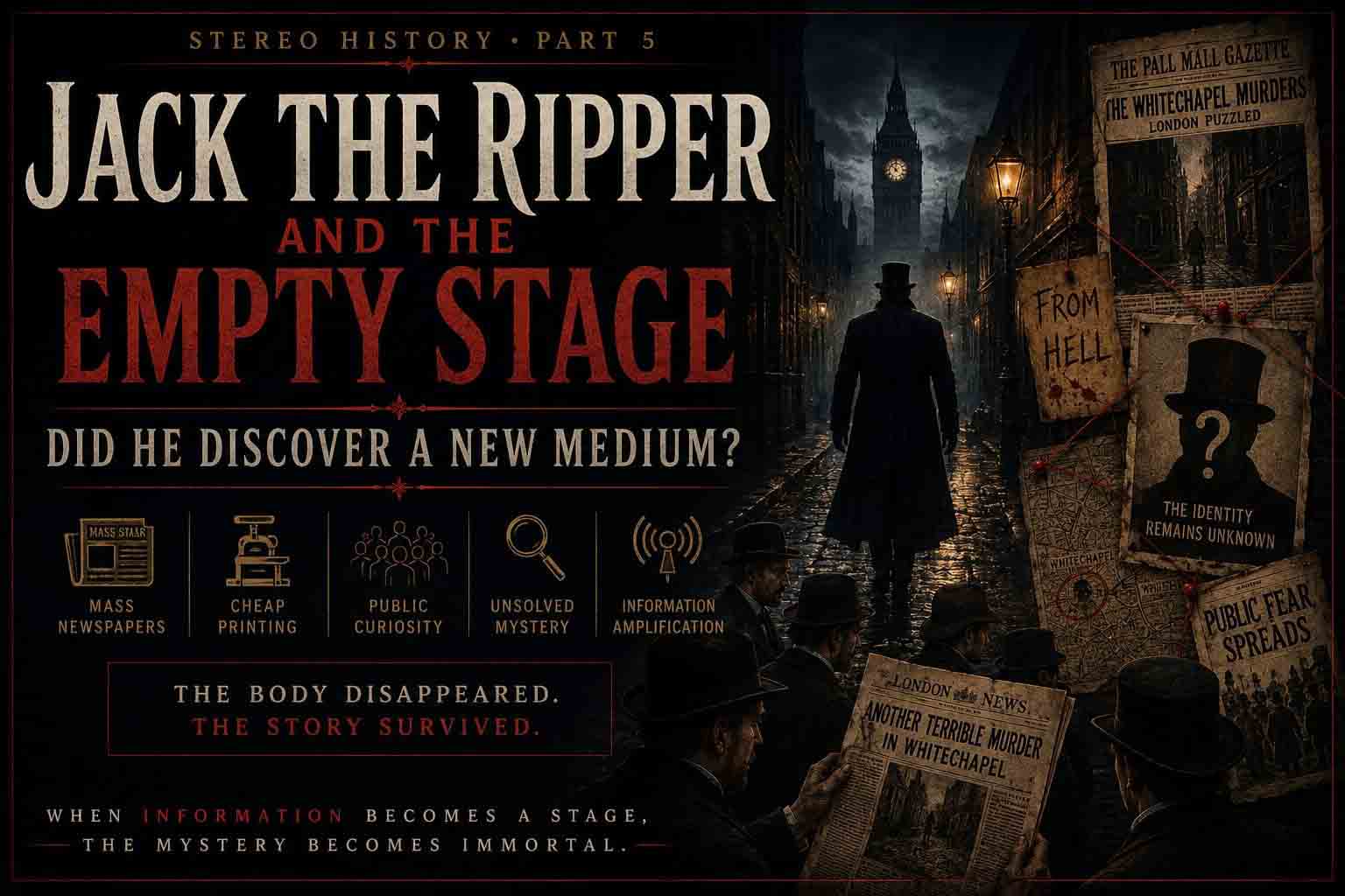 Jack the Ripper and the Empty Stage Transhumation Article Cover