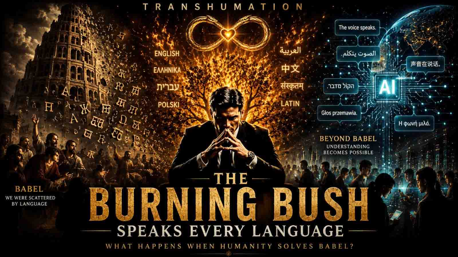 The Burning Bush Speaks Every Language Forgotten Religion Transhuamtion Article Cover