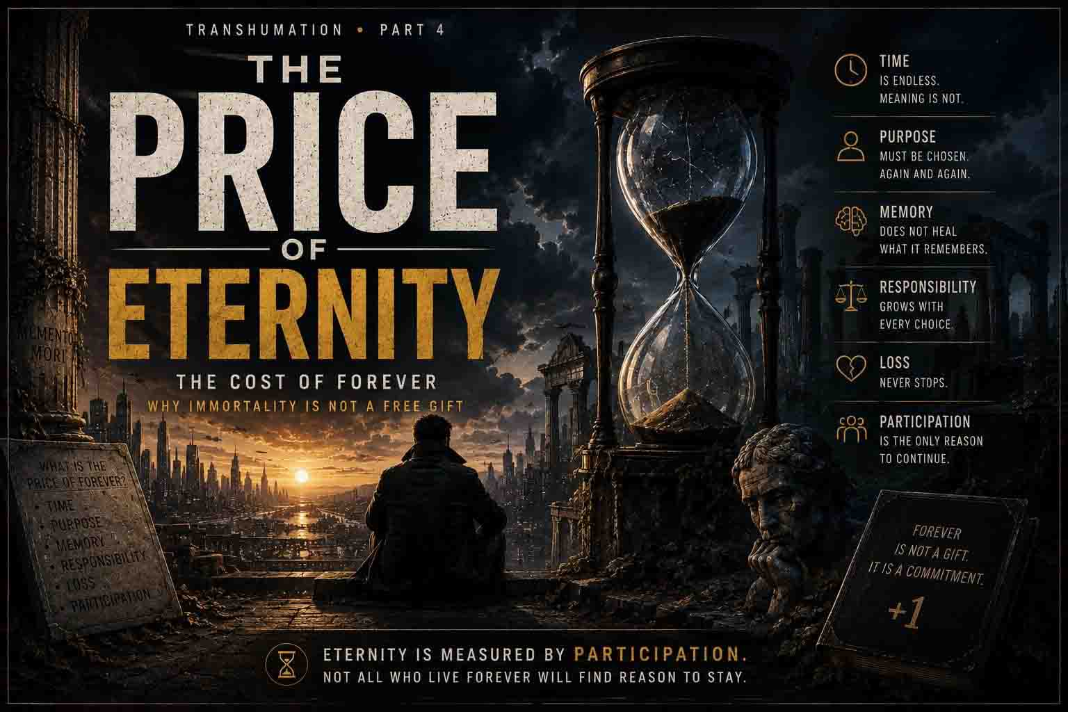 The Cost of Forever Transhumation Article Cover The Cost of Eternity Stereo History