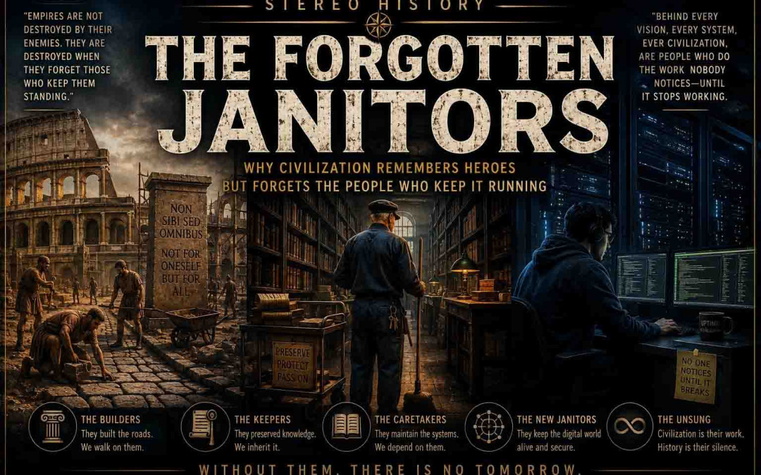 The Forgotten Janitors: Why Civilization Remembers Heroes but Forgets Its Caretakers