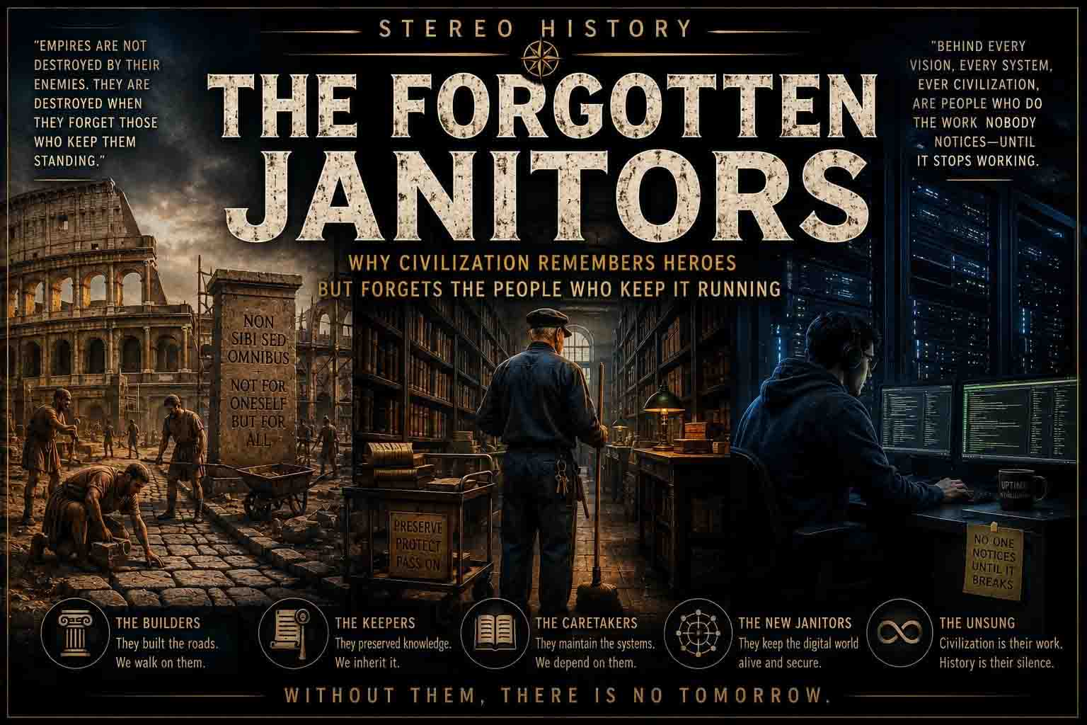 The Forgotten Janitors Stereo History Transhumation Article cover