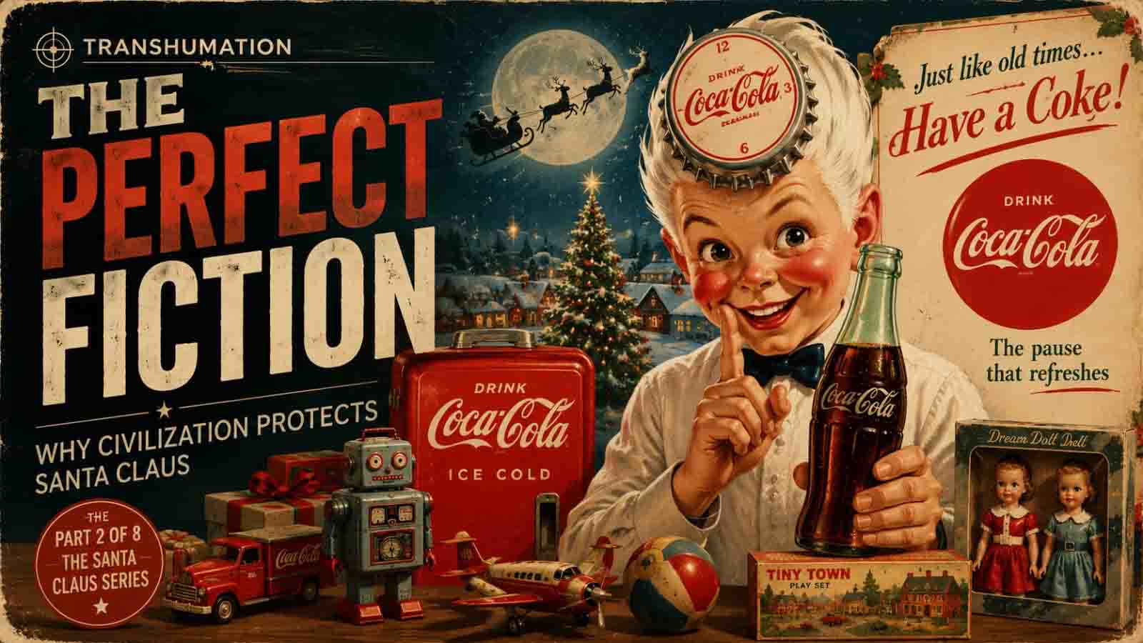 The Perfect Fiction Why Civilization Protects Santa Claus The Last Religion Transhumation Article Cover