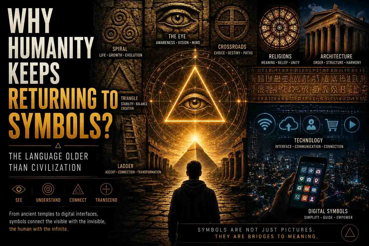 Why Humanity Keeps Returning to Symbols Transhumation Article cover The Meaning of Geonometry