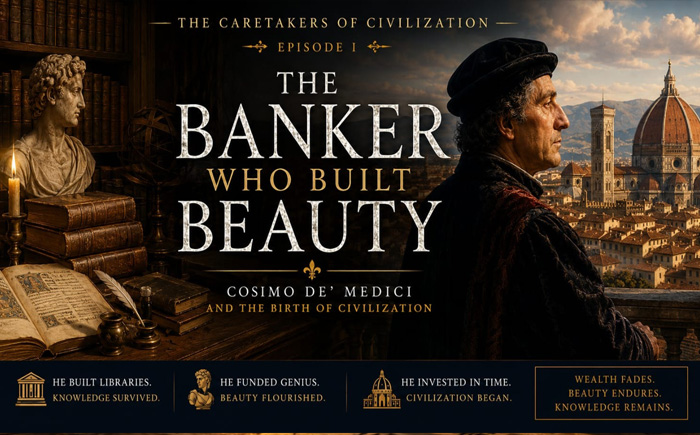 The Banker Who Built Beauty Stereo History Transhumation Article Cover