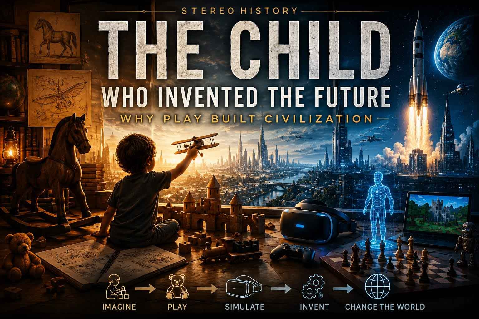 The Child Who Invented the Future Why Play Built Civilization Stereo History Article Cover
