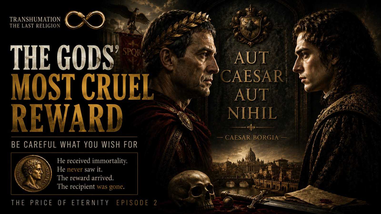 The Gods’ Most Cruel Reward Caesarst Paradox Forgotten Religion Transhumation Article Cover