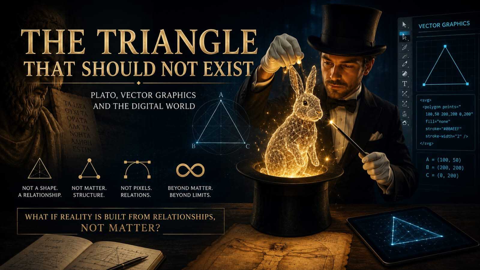 The Triangle That Should Not Exist Plato, Vector Graphics and the Digital World Geometry of Meaning Transhumation Articlw Cover