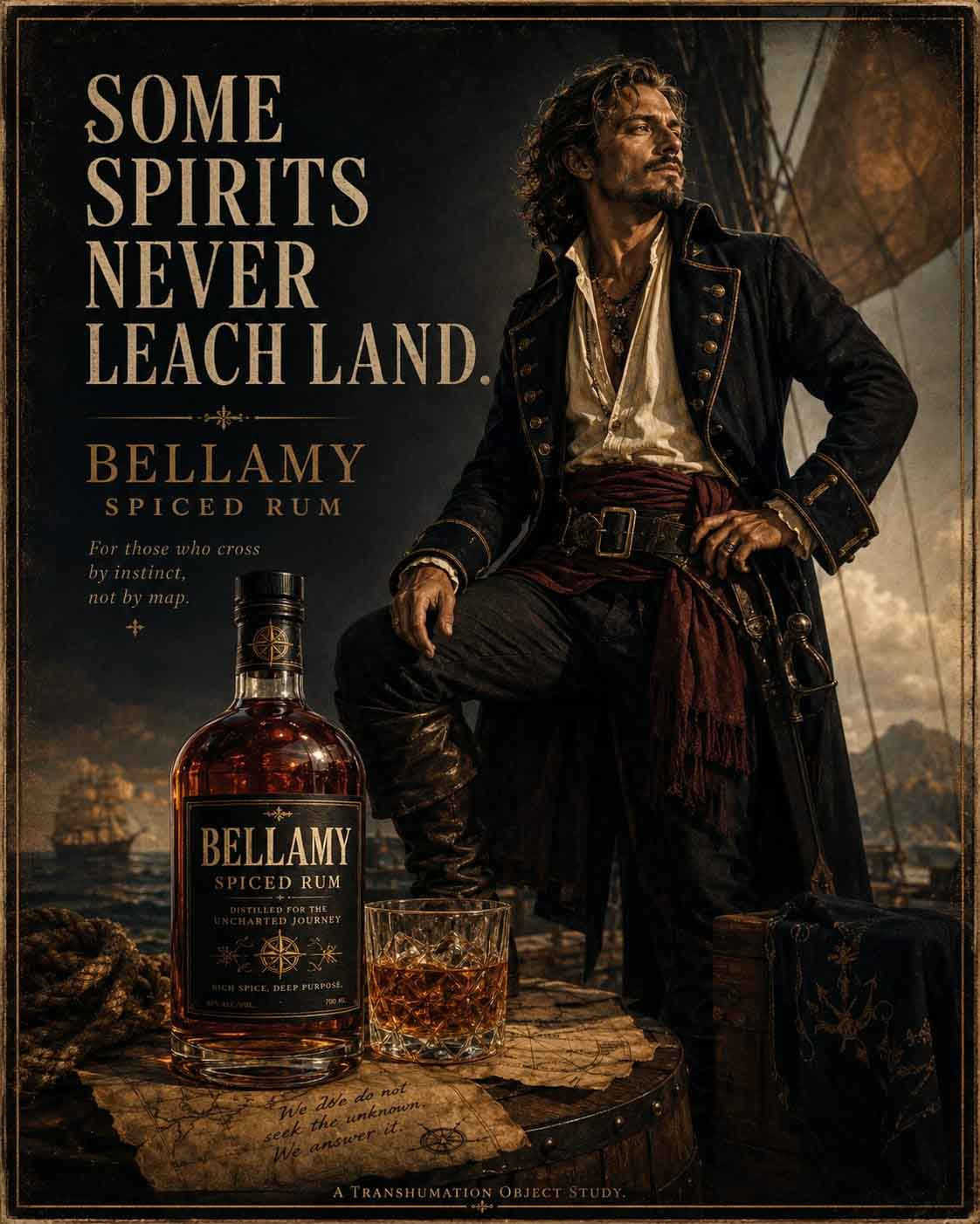 Transhumation Fake Ad Bellamy whiskey