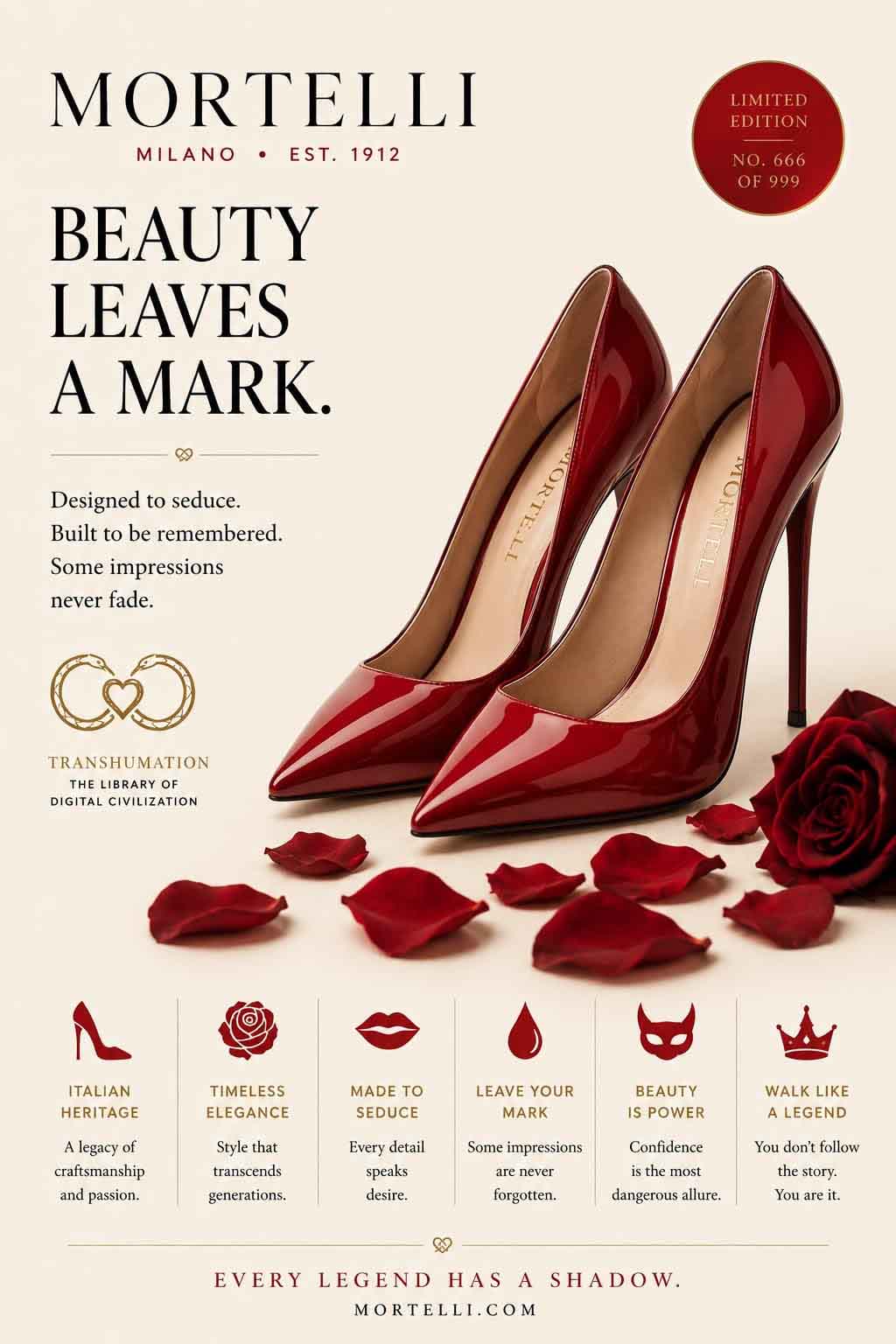 Transhumation Fake Ad Bloody Shoes