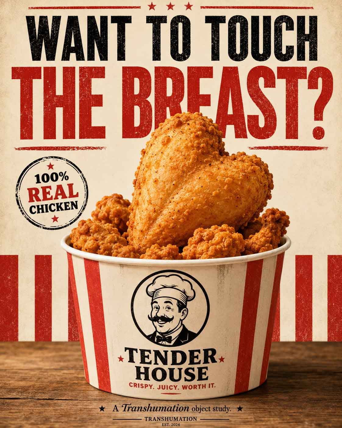 Transhumation Fake Ad Chiken Wings