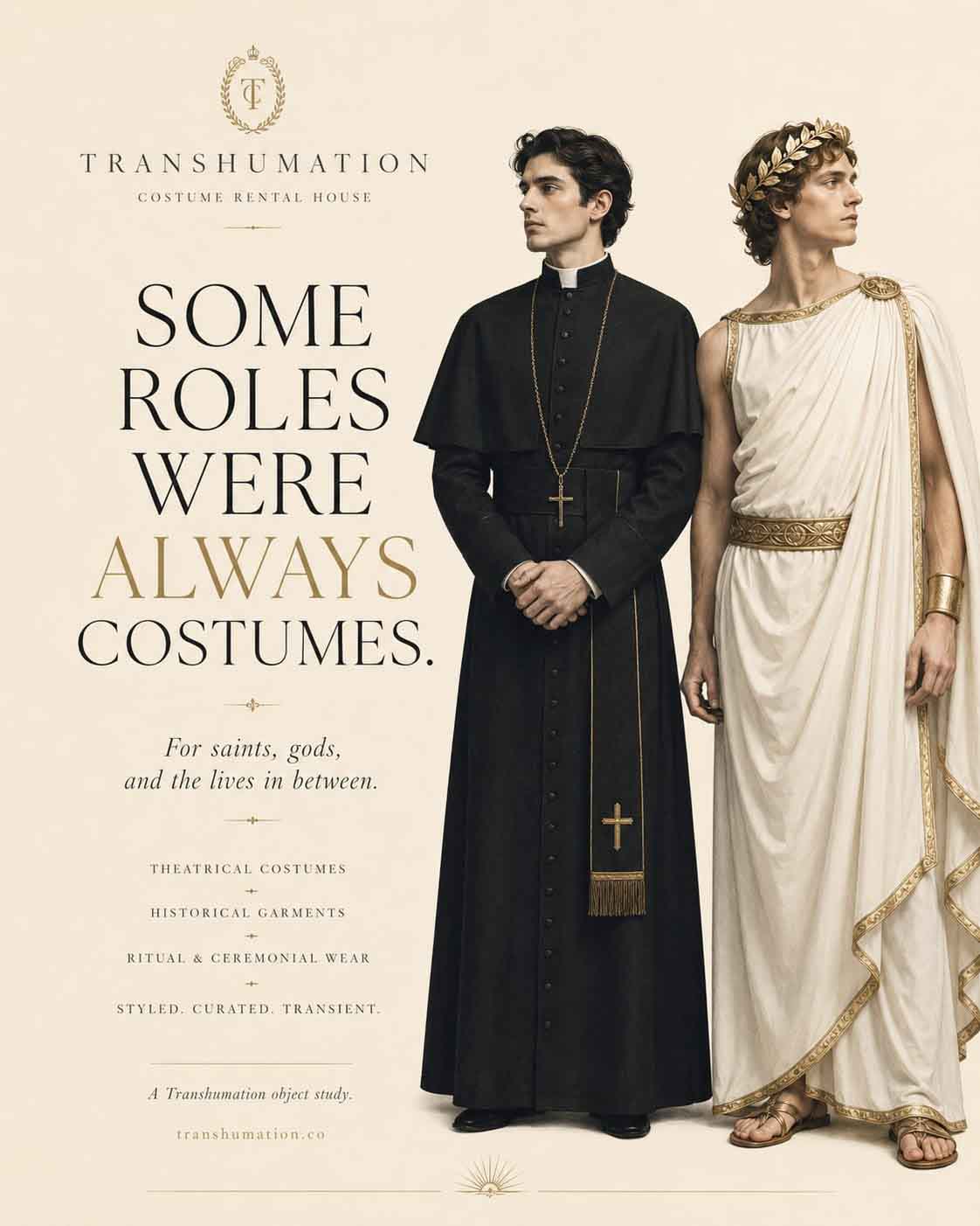 Transhumation Fake Ad Costume