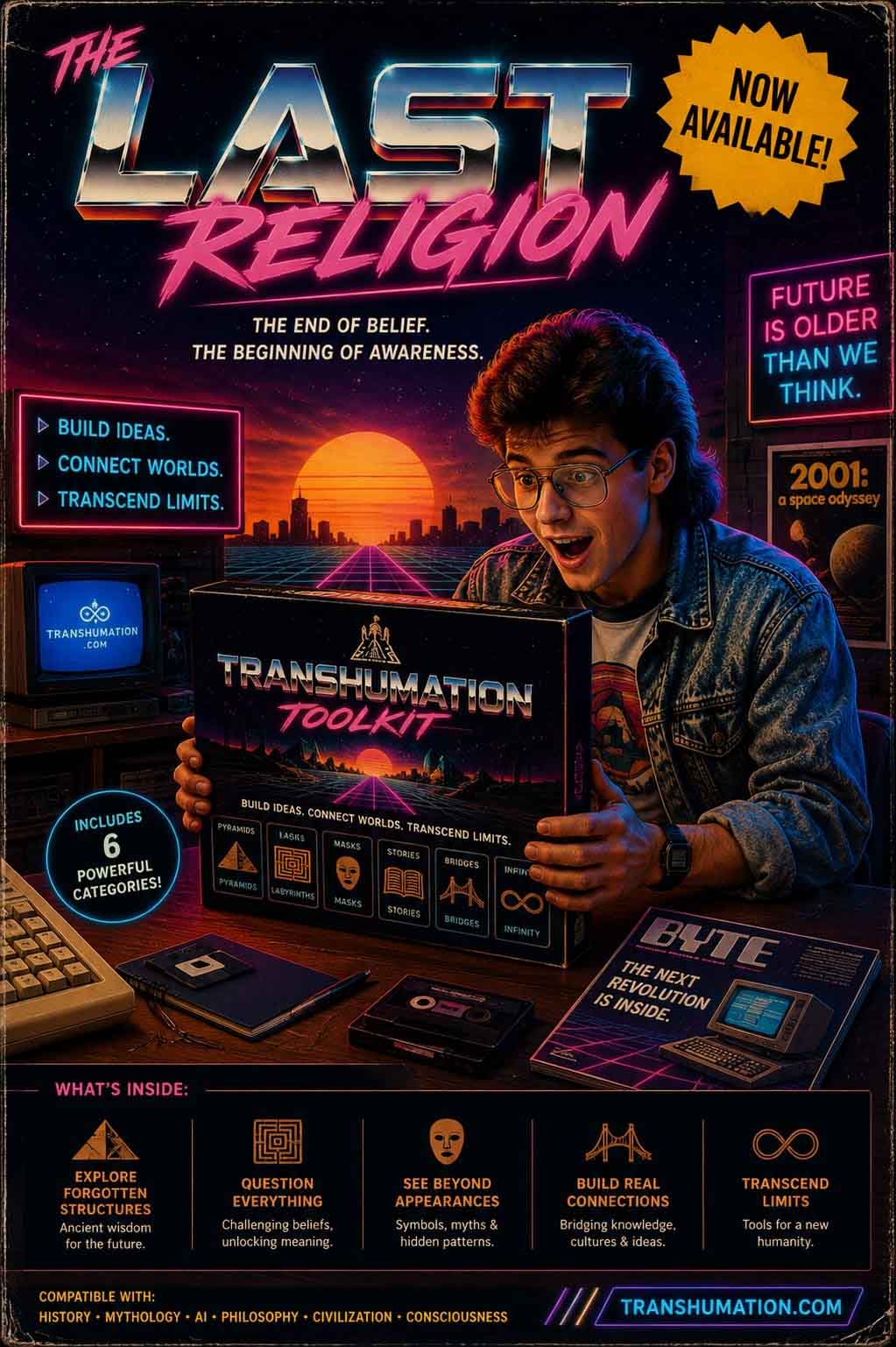 Transhumation Fake Ad Cover What is Last Religion 80