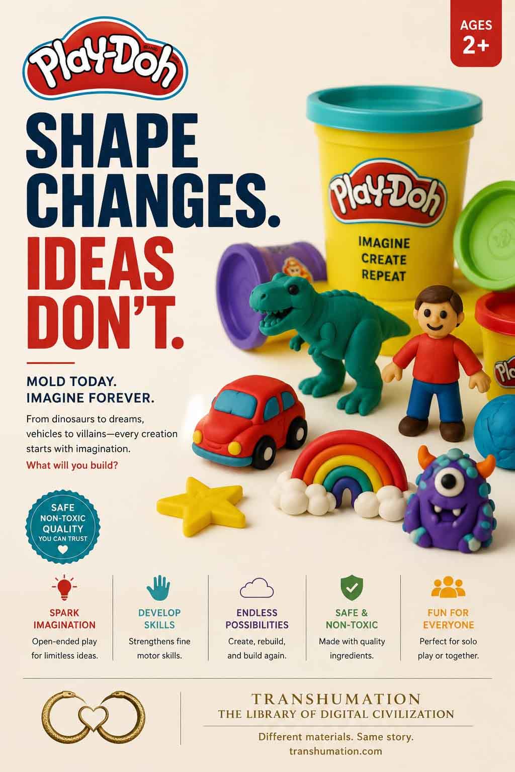 Transhumation Fake Ad Play Doh
