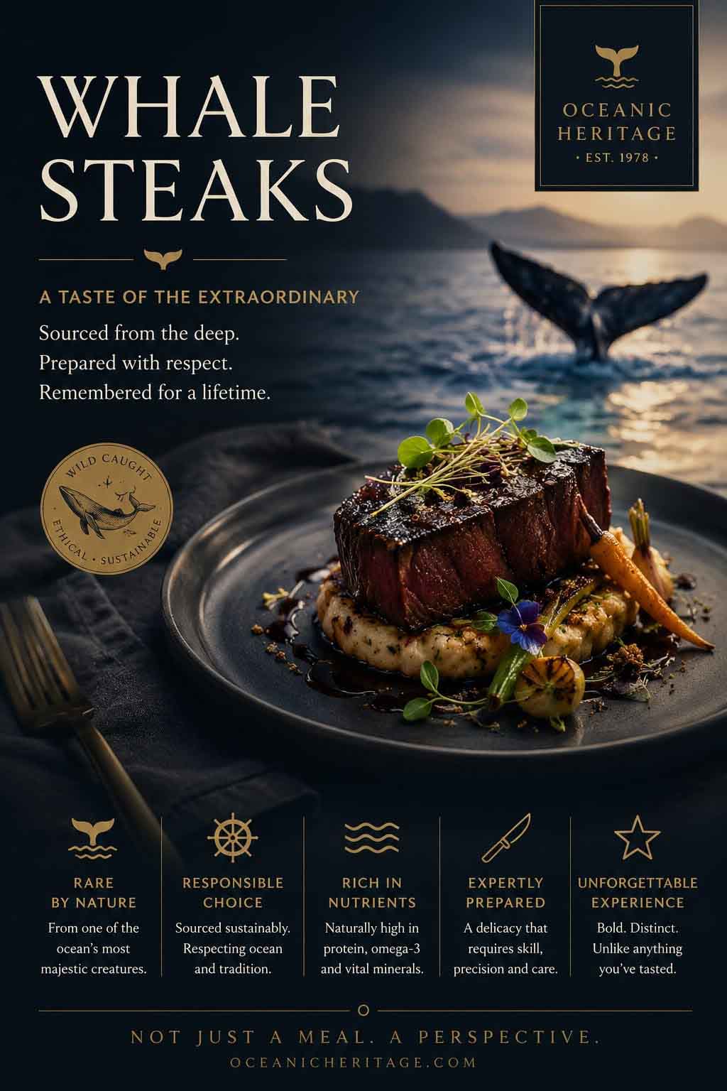 Transhumation Fake Ad Whale Steaks