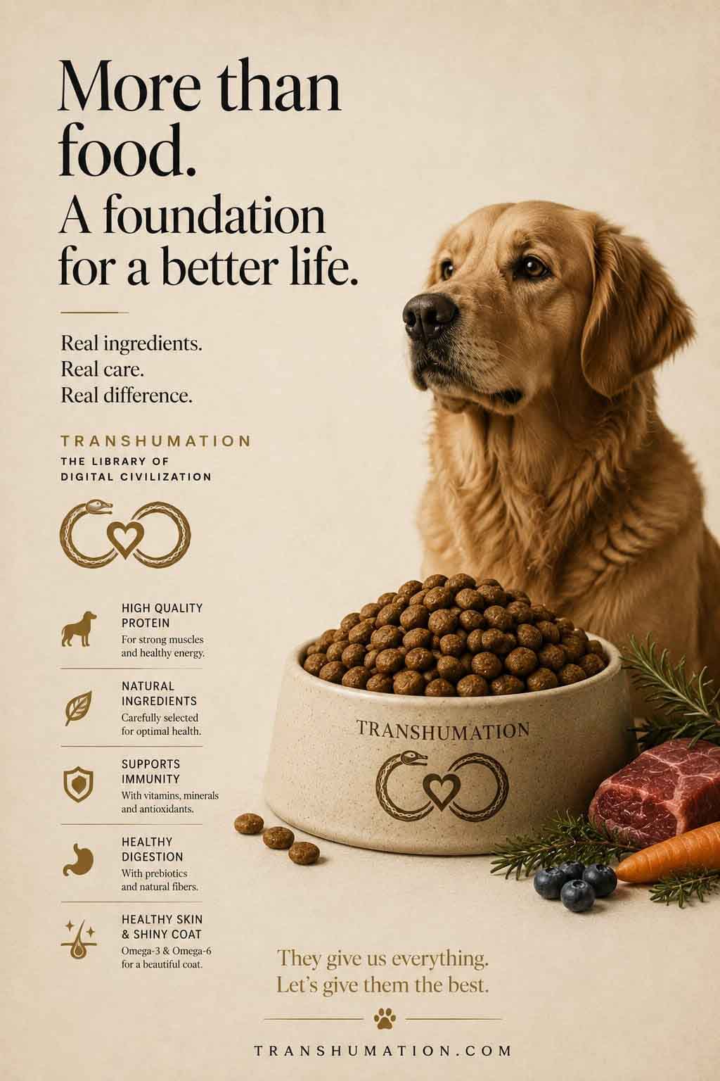 Transhumation Pet Food Fake Ad Article
