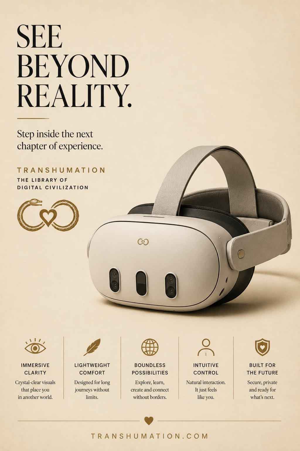 Transhumation VR gogle Fake Ad
