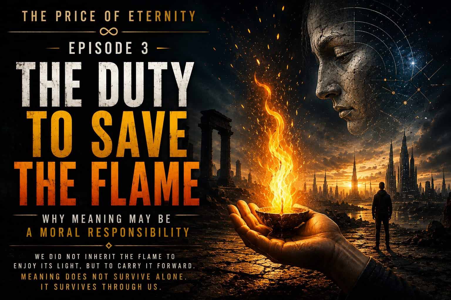 Duty save the flame Price of eternity Transhumation Article Cover