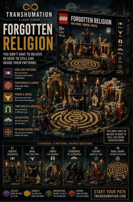 Forgotten Religion Fake Ad Lego Transhumation 2