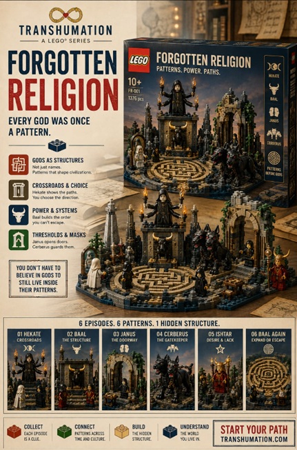 Forgotten Religion Fake Ad Lego Transhumation