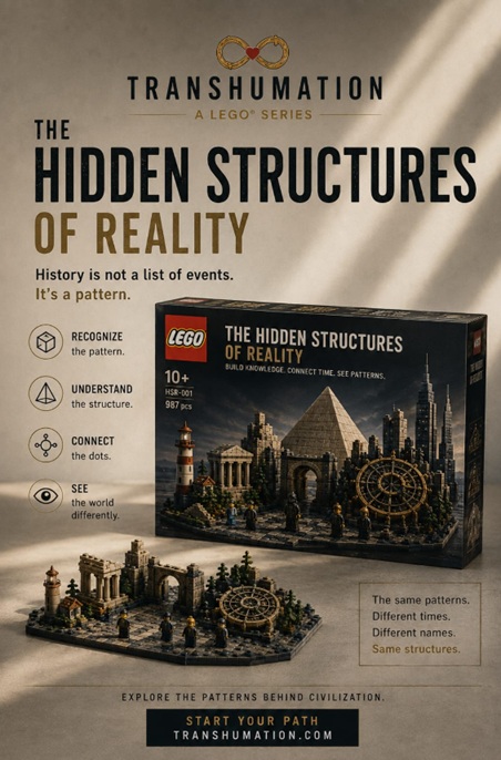 Hidden Structures of Reality Transhumation Fake Ad Lego