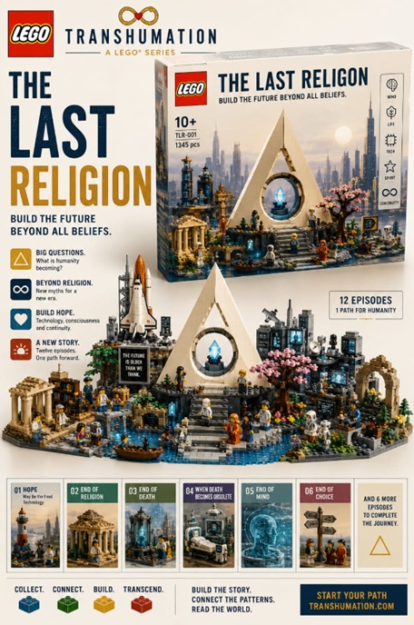 Last Religion Fake Ad Transhumation Lego 1