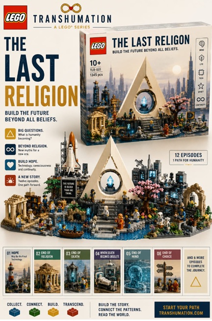 Last Religion Fake Ad Transhumation Lego