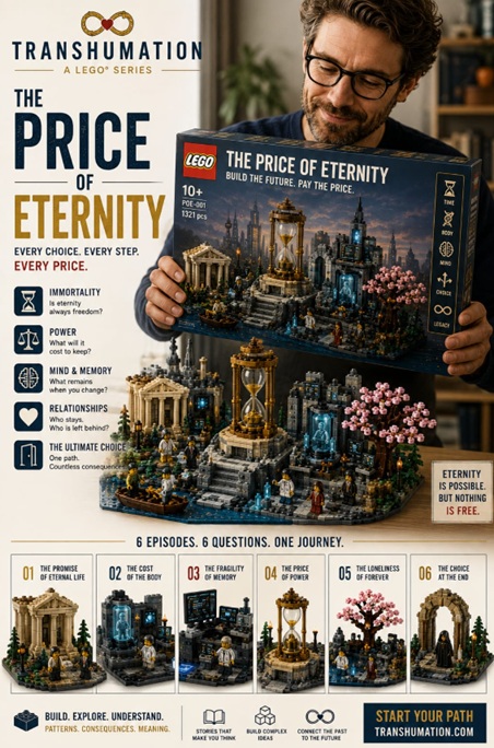 Price of Eternity Transhumation Fake Ad Lego