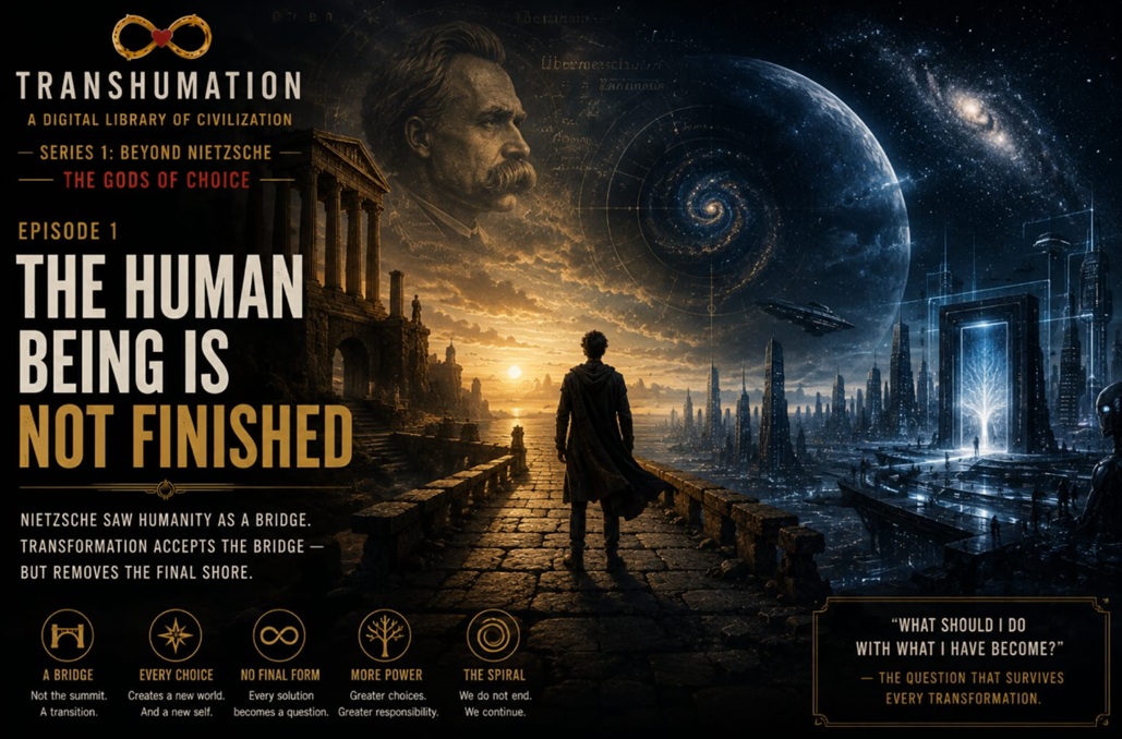 The Human is not Finished Beond Nietzsche Transhumation Article cover