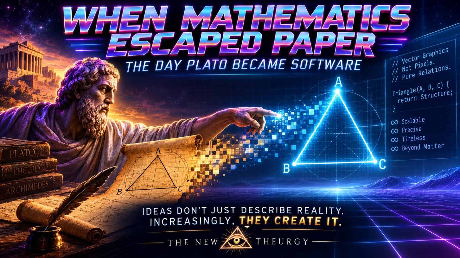 When Mathematics Escaped Paper Trasnhumation Article Cover The New Theurgy
