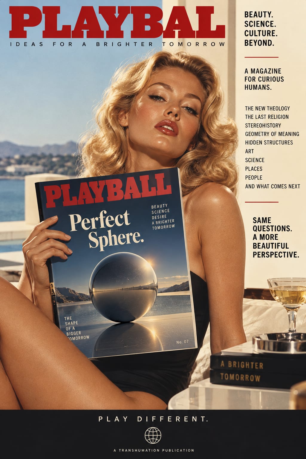 Fake Ad Transhumation Digital Library of Civilization Artifact Perfect Sphere