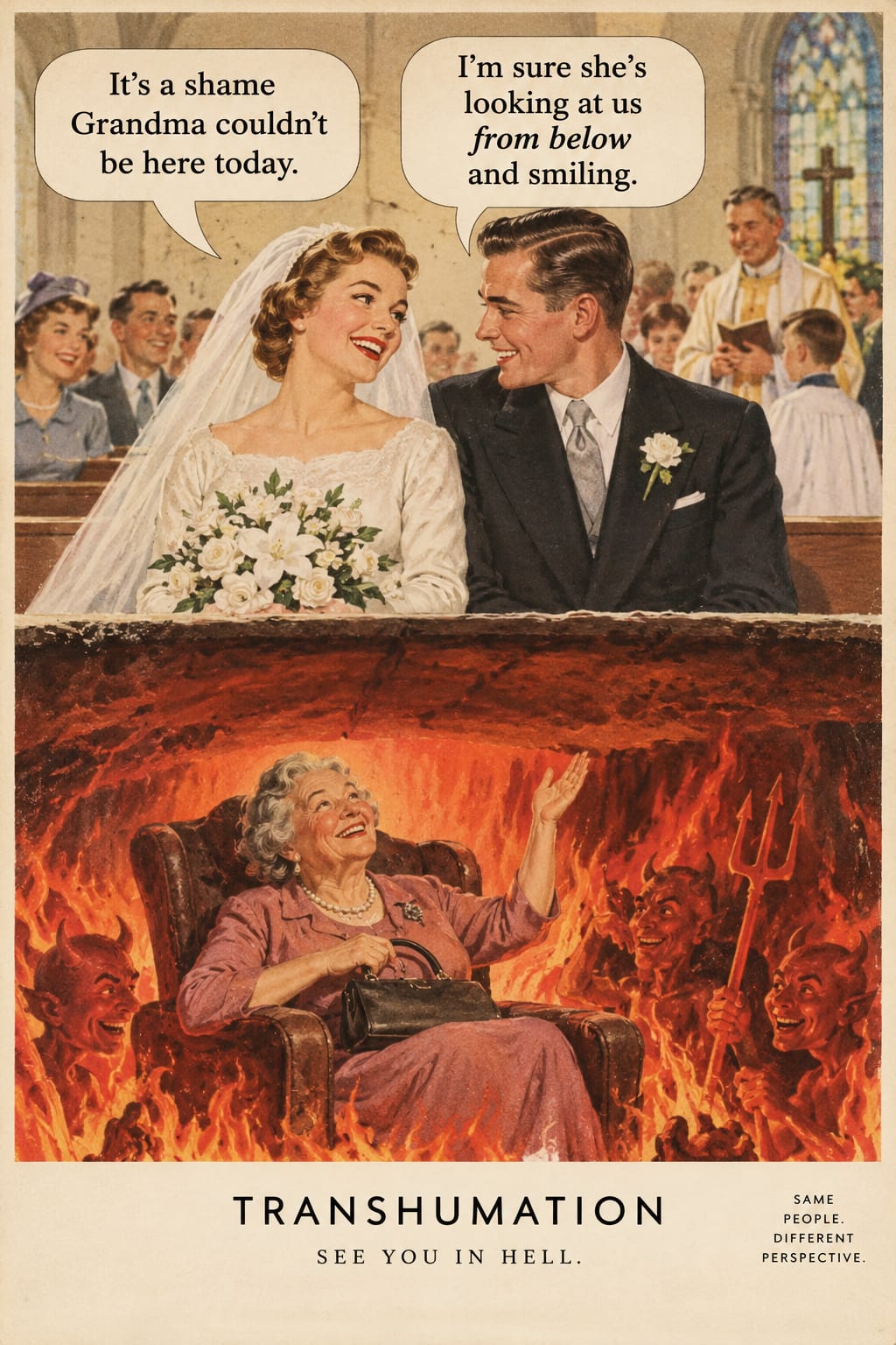 Fake Ad Transhumation Digital Library of Civilization Artifact See You in Hell 3